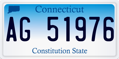 CT license plate AG51976