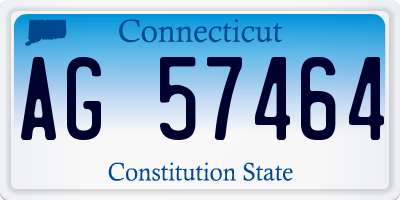 CT license plate AG57464