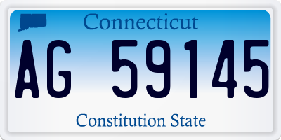 CT license plate AG59145