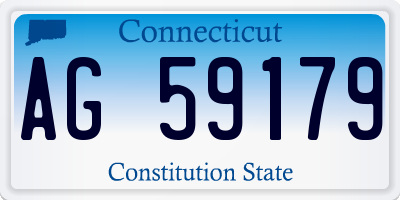 CT license plate AG59179