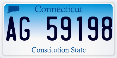 CT license plate AG59198