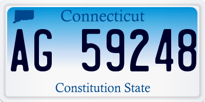 CT license plate AG59248
