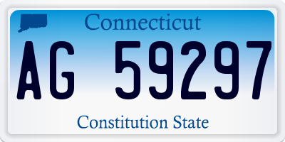 CT license plate AG59297