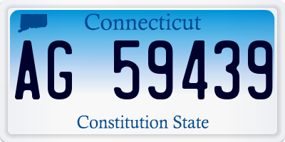 CT license plate AG59439