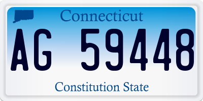 CT license plate AG59448