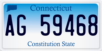 CT license plate AG59468