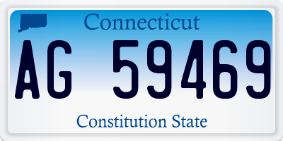 CT license plate AG59469