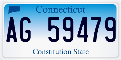 CT license plate AG59479