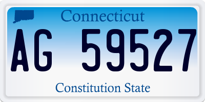 CT license plate AG59527