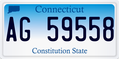 CT license plate AG59558