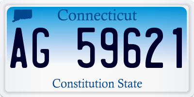 CT license plate AG59621