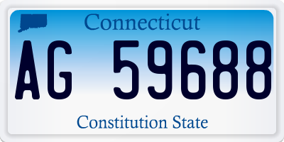 CT license plate AG59688