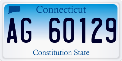 CT license plate AG60129
