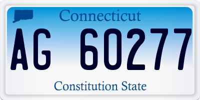 CT license plate AG60277