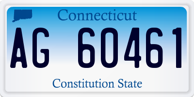 CT license plate AG60461