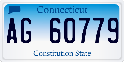CT license plate AG60779