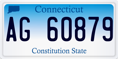 CT license plate AG60879