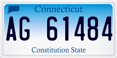 CT license plate AG61484