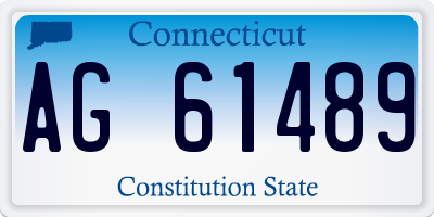 CT license plate AG61489