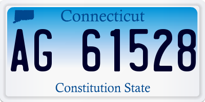 CT license plate AG61528