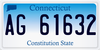 CT license plate AG61632