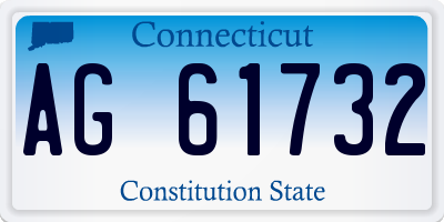 CT license plate AG61732