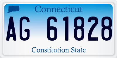 CT license plate AG61828