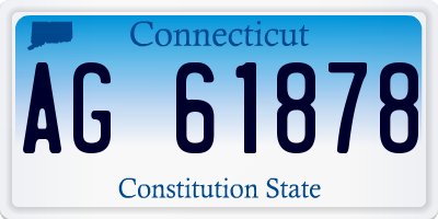 CT license plate AG61878