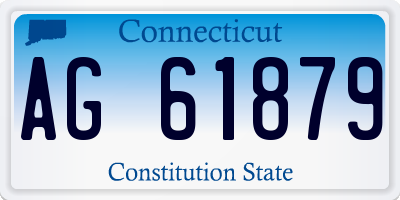CT license plate AG61879