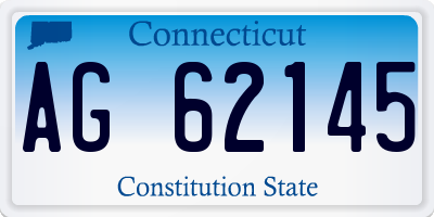 CT license plate AG62145