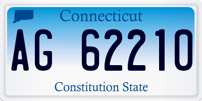 CT license plate AG62210