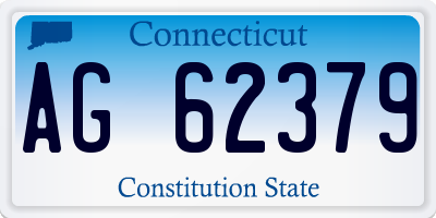 CT license plate AG62379