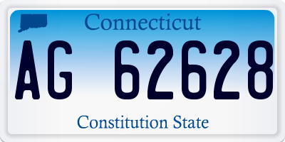CT license plate AG62628