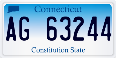CT license plate AG63244