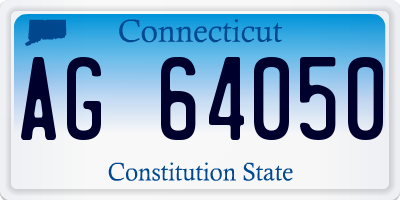 CT license plate AG64050