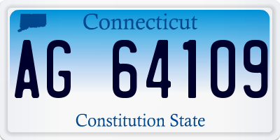 CT license plate AG64109