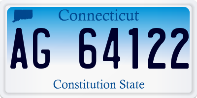 CT license plate AG64122
