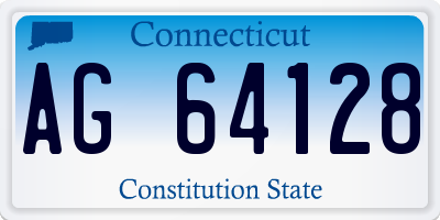 CT license plate AG64128