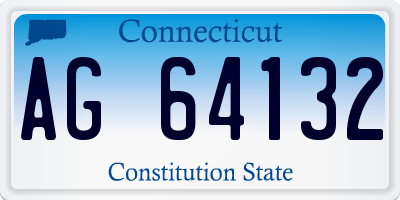 CT license plate AG64132