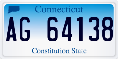 CT license plate AG64138