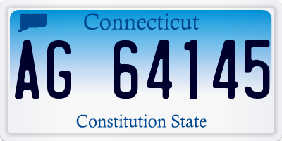 CT license plate AG64145