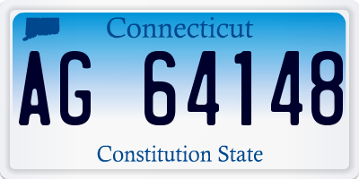 CT license plate AG64148