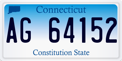 CT license plate AG64152