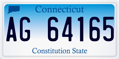 CT license plate AG64165