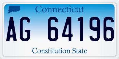 CT license plate AG64196