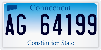 CT license plate AG64199