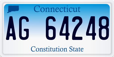 CT license plate AG64248