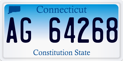 CT license plate AG64268