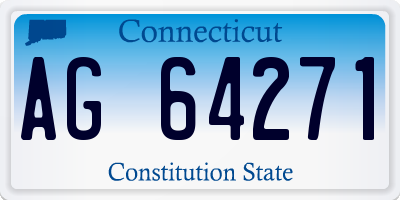 CT license plate AG64271