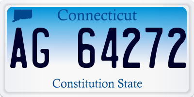 CT license plate AG64272